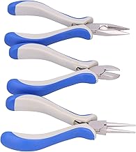 Alicate de Joias, Conjunto de Alicates de Ponta Redonda Alicate de Ponta Redonda & Alicate de Ponta de Agulha & Alicate de Corte Artesanato Kit de Alicates para Fabricação de Joias