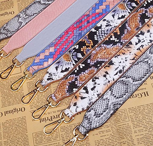 Purse Straps Replacement Pu Leather Handbags Strap Shoulder Bag Straps Phone Pendant (Blue Braid-01) #TOP4