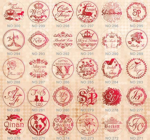 Custom Letters Monogram Your Name Wax Seal Stamp,YGHM Natural Blue Handle Sealing Vintage Wax Stamp Kit Gift Wedding Invitations Seal Stamp