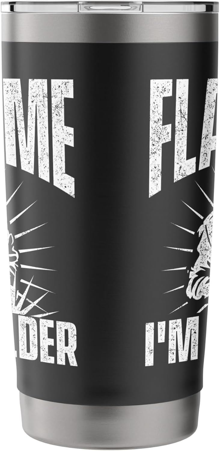 Flash Me I'm A Welder - Construction Welding Metalworking Stainless Steel Insulated Tumbler - Image 4