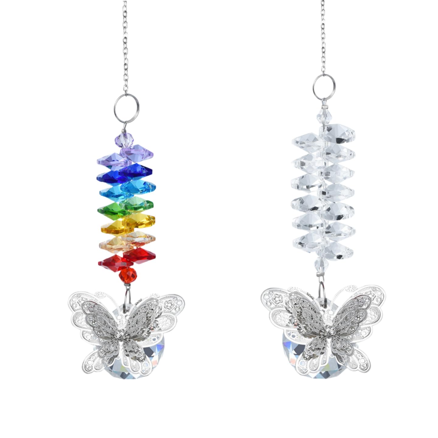 Prismes attrape-soleil papillon pour illuminer votre jardin et véranda