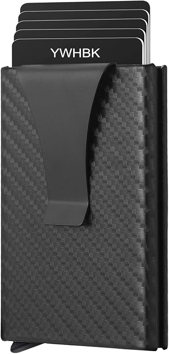 Card Holder, Men Credit Card Holder,Front Pocket Minimalist Card Case Anti-RFID-theft Auto Pop Up Slim Wallets for Men