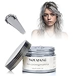Sliver Gray Temporary Hair Color Wax -SOVONCARE Washable Hair Dye for Men & Women, All-Day Hold Disposable Hair Styling Clays for Party, Cosplay & Daily 4.23 oz