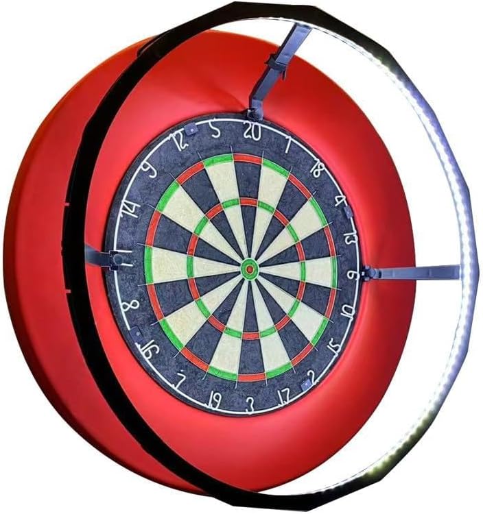 360° Dartboard Light, Dartboard Lighting System, LED Dart Board Surround Ring Lights, Darts Lights Available with Pro Tour Dartboards Surround & Championship Darts Board, or Oche Dart Mat
