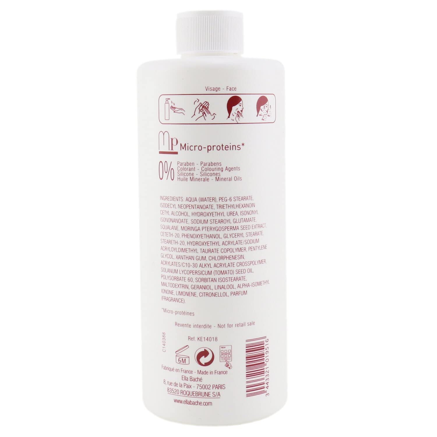 Ella Bache Ella Perfect Lait Tomate Demaquillant - Tomato Cleansing Milk 500ml (Salon Size)