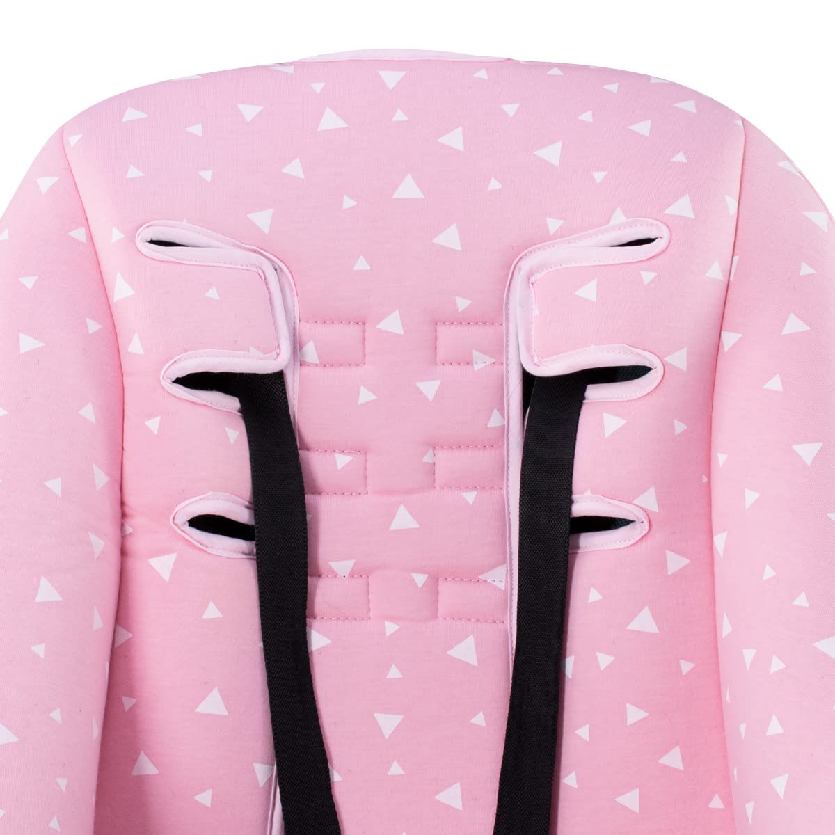 JYOKO KIDS Universal 100% cotton pram liner for stroller compatible with UPPABABY Vista and Cruz (Pink Sparkles) - Image 3
