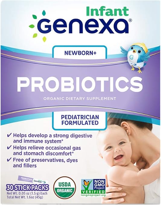 Genexa Probiotics for Infants - 30 Count - Daily Probiotic Powder for ...