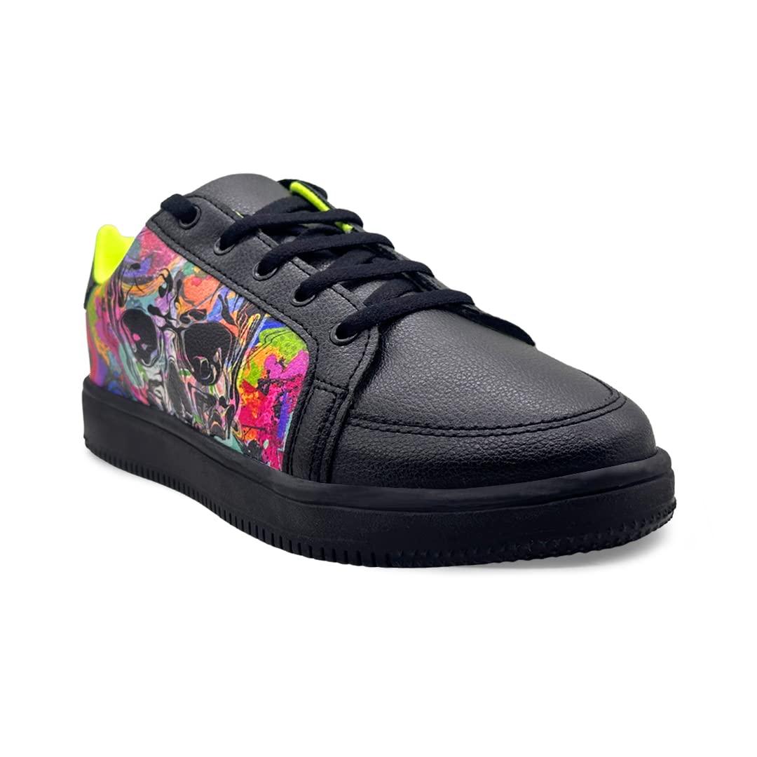 KazarMax XXIV Black Doom Graffiti Trainers/Sneakers Shoes for Girls/Women- 3 UK (B0C437TPR1) Amazon Price History, Amazon Price Tracker
