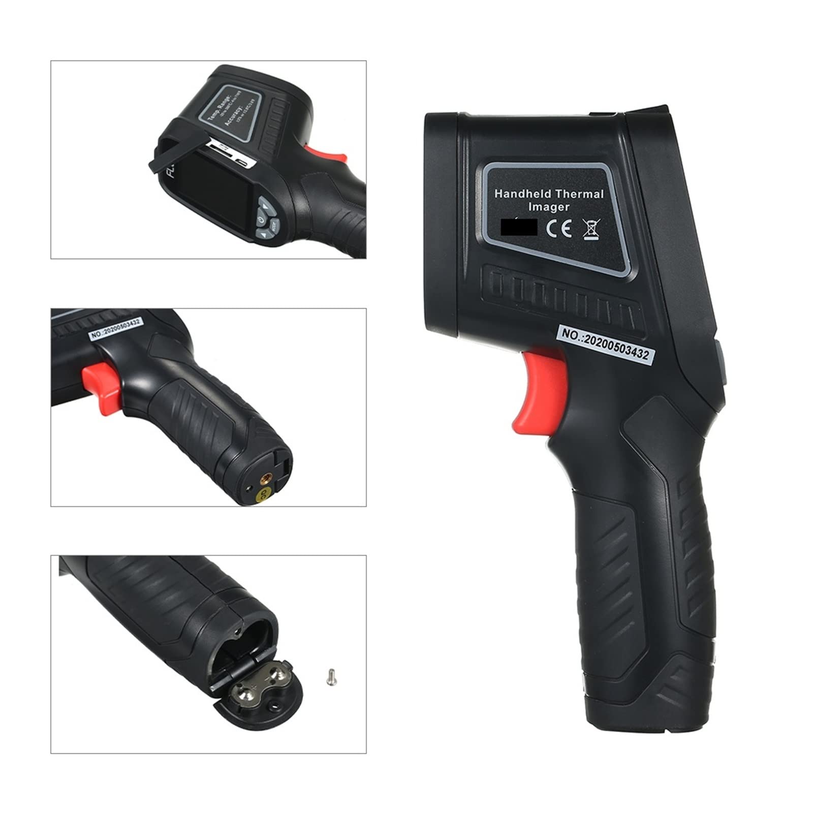 Termocamera Termocamera a infrarossi Misurazione dell'umidità Risoluzione dello Schermo 240x320 Risoluzione visiva 1089P,Chiarezza Termica Migliorata