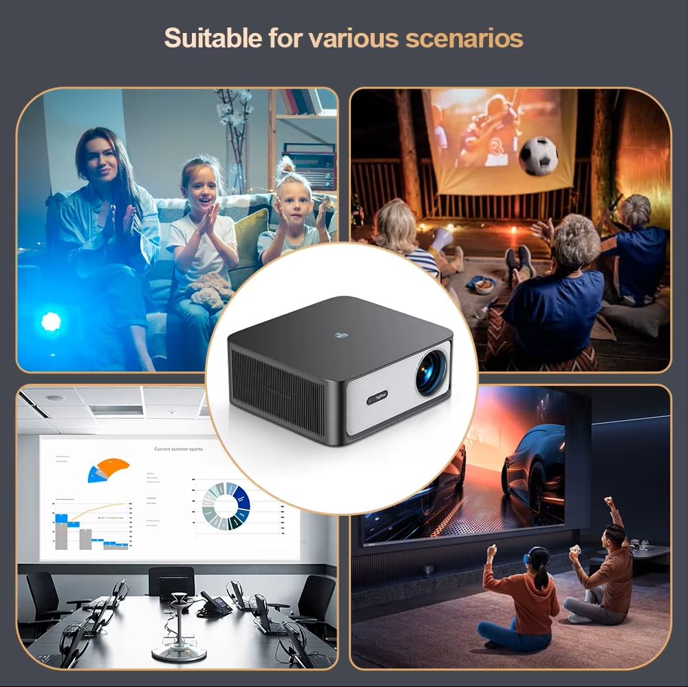 Thundeal プロジェクター TD98Pro El proyector portátil TD98Pro Cuenta con resolución 4K Full HD