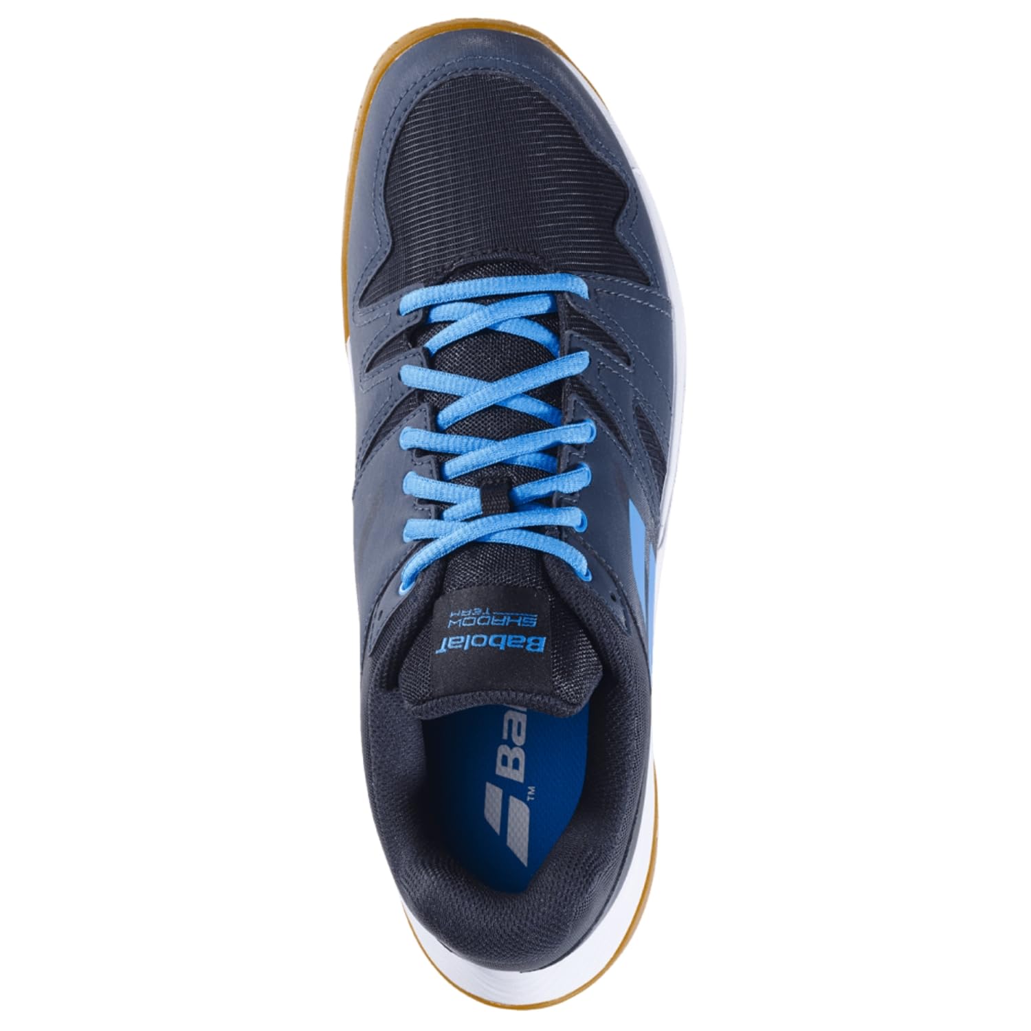 Babolat Shadow Team 2 - Zapatillas de bádminton para hombre, color negro y gris, ideales para bádminton, squash, tenis de mesa, voleibol, amortiguación dinámica, peso ligero, confort, transpirable y
