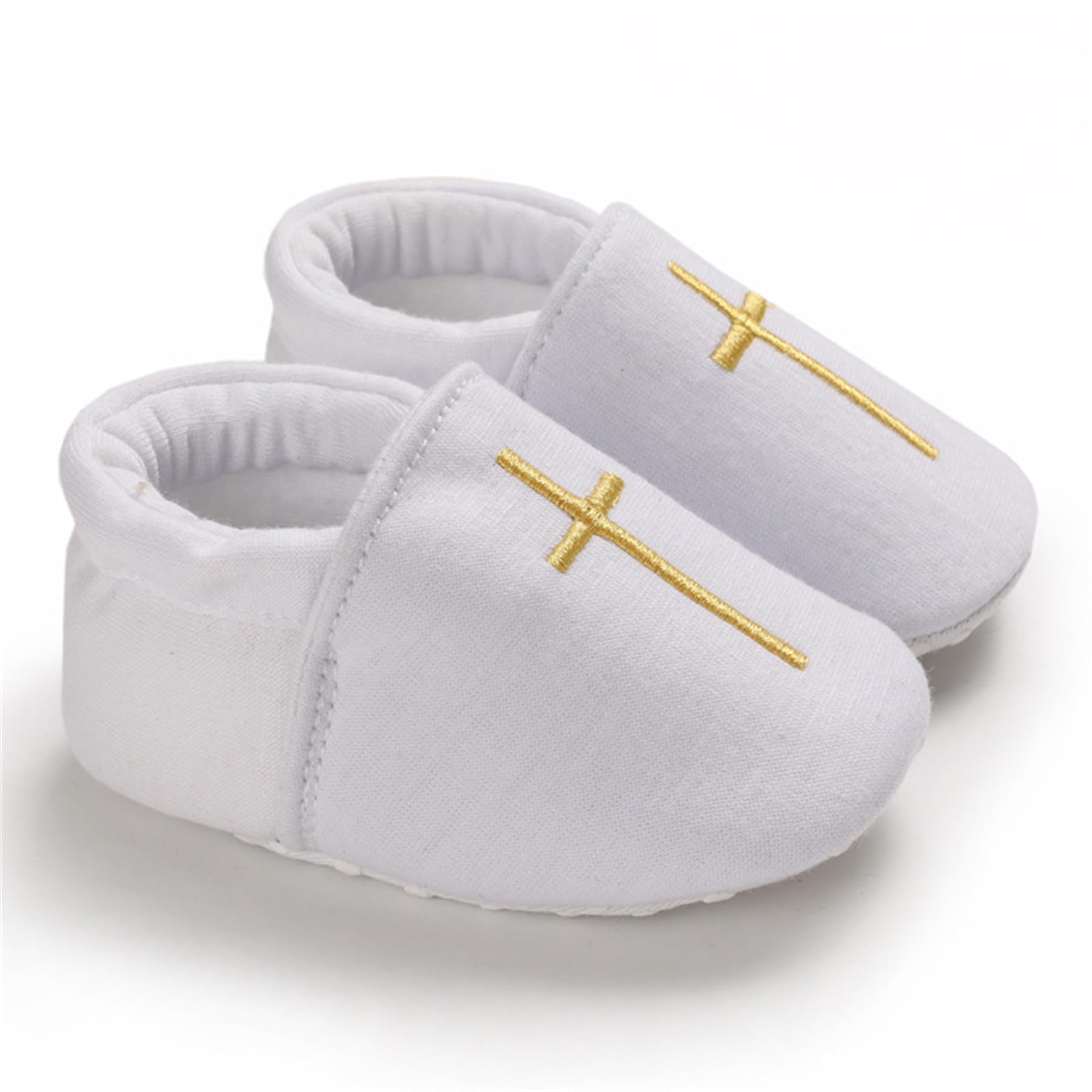 Baby Taufe Schuhe und Socken, Jungen Mädchen Baby Kleinkind, weiche Sohle weiße Taufe Sneaker Socken, 3 Stück