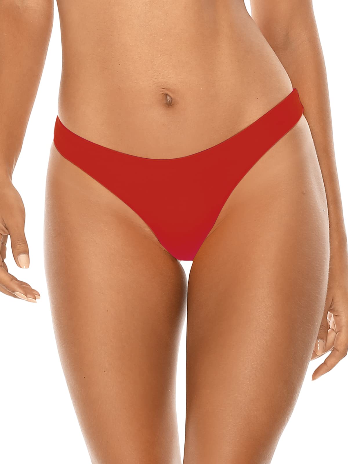 Photo 1 of RELLECIGA Women's Bikini Bottom - Red, Small