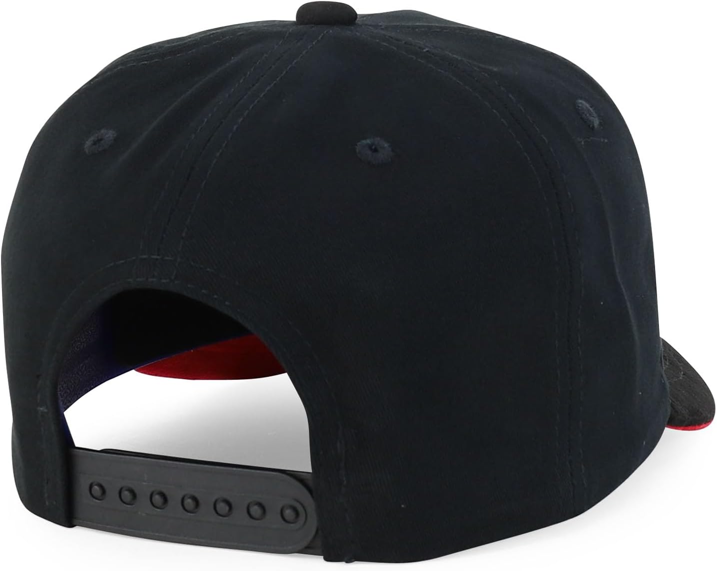 Trendy Apparel Shop 5 Panel Cotton and Suede Combo Snapback Baseball Cap - Image 4