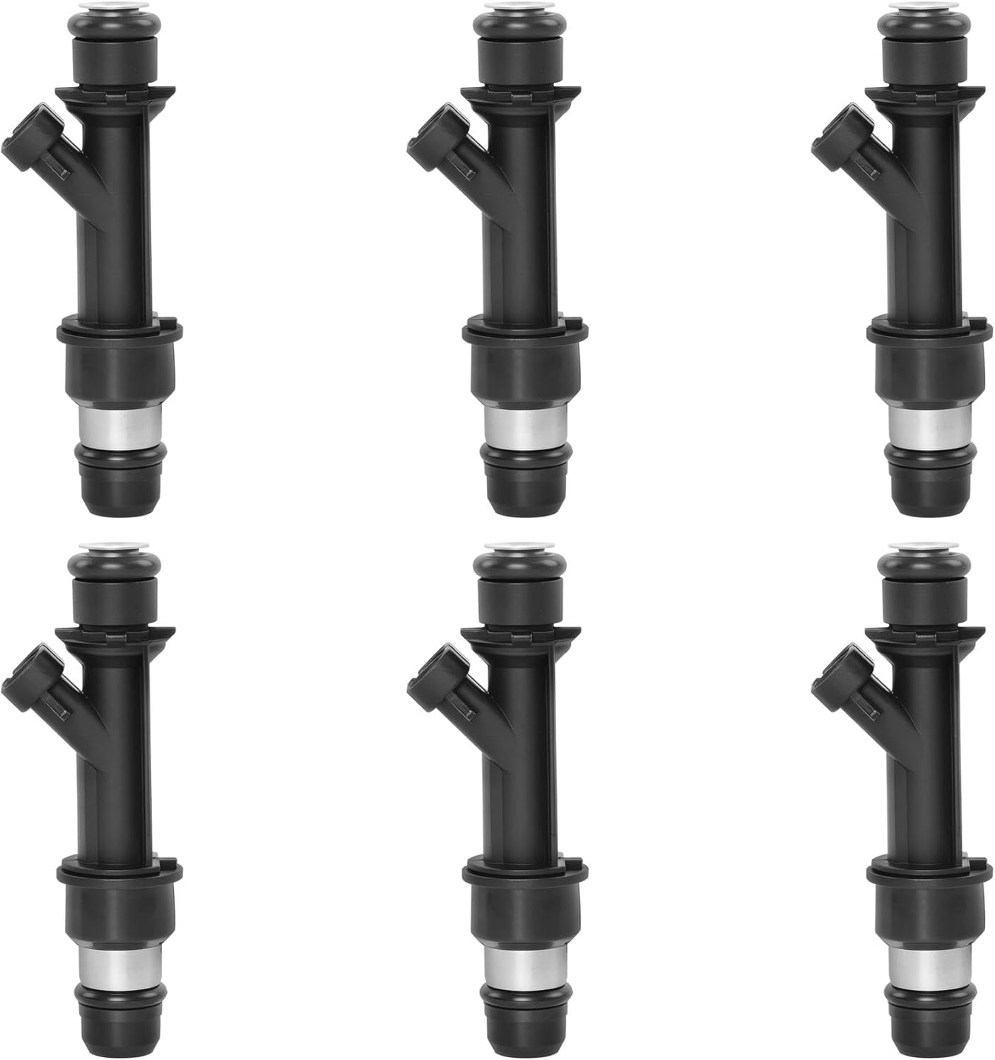 FJ313 3.8L Fuel Injector Set 6Pcs 2Holes, Compatible with 2000-2005 Chevrolet Camaro Impala Buick LeSabre Park Avenue Regal Pontiac Bonneville Firebird Grand Prix, Replace# 12586551