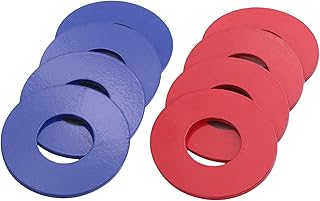 GoSports Bottle Opener Replacement Washer Set - Plastic Coated Metal with Bottle Opener - Set of 8 Washers