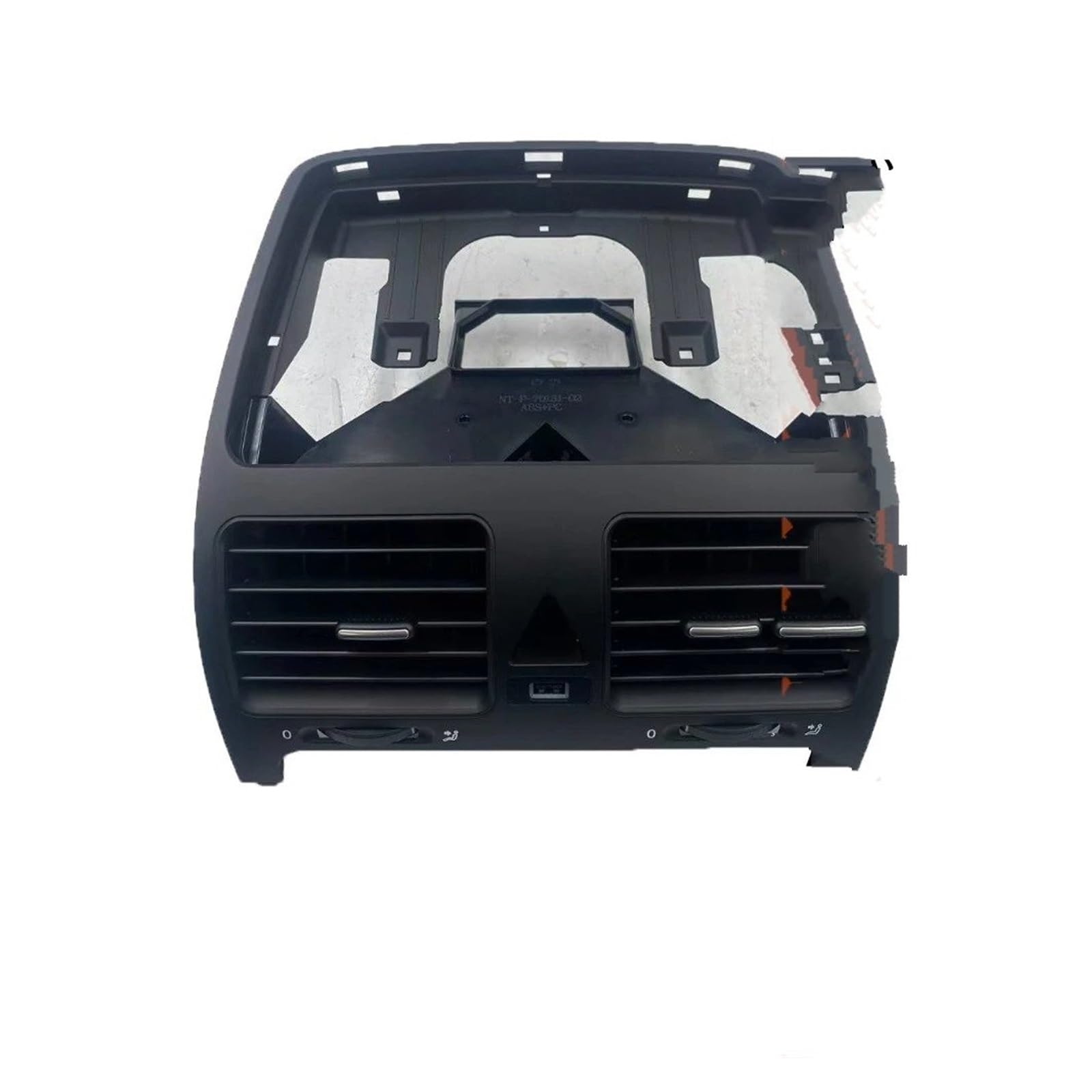 Ohocean Black Middle C Black Dash Board Air Outlet Vent Conditioning Fresh Window For Vw For Jetta Mk5 For Golf 5 For Rabbit 2004-2011 Car Conditioner Outer Vent Air(Black Middle C)