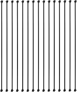 Sidasu 15-Pack 1/2" Square Hollow Iron Balusters with Aluminum Swivel Shoes