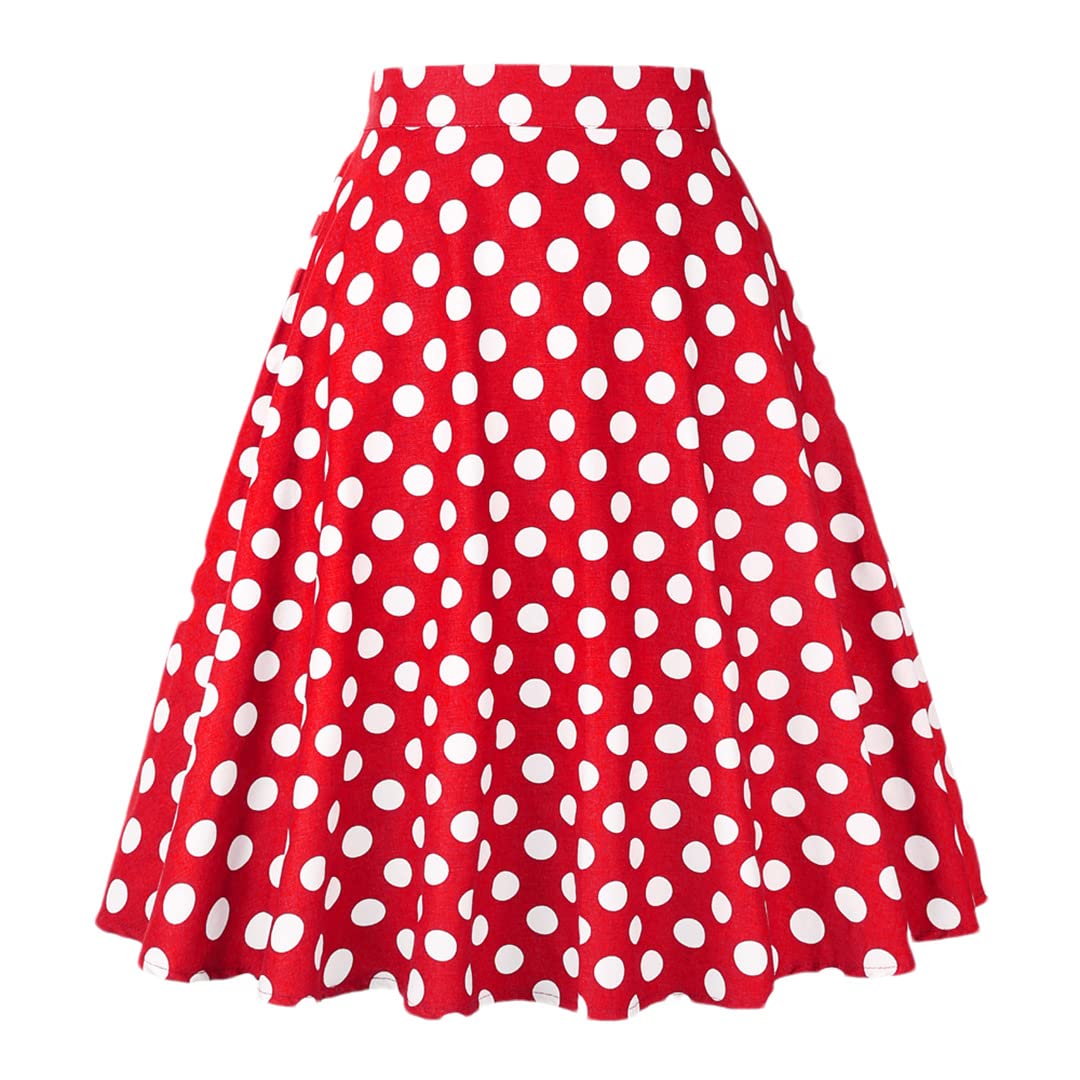 Jupe évasée taille haute confortable pour affiner la silhouette
