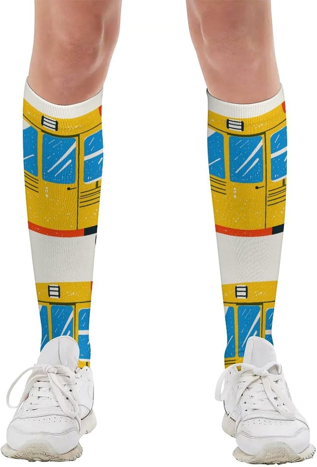 Car Knee High Soccer Socks Moisture Wicking