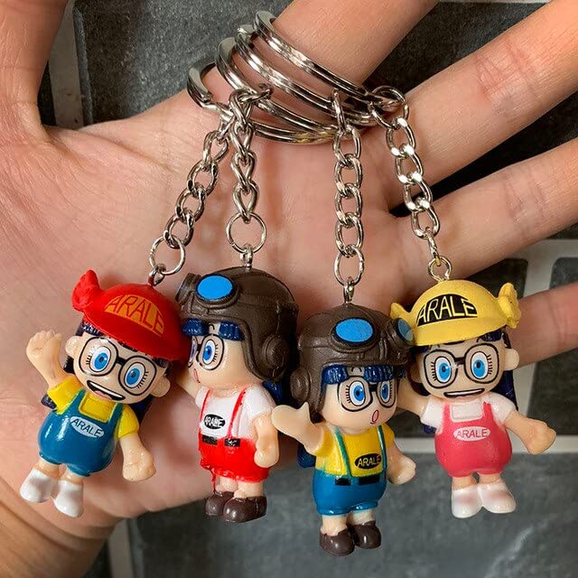Тоуs Dr. Slump Arale Modl Doll Keychain Slump PVC Тоу Keyring Pendant (4PCS ALL)