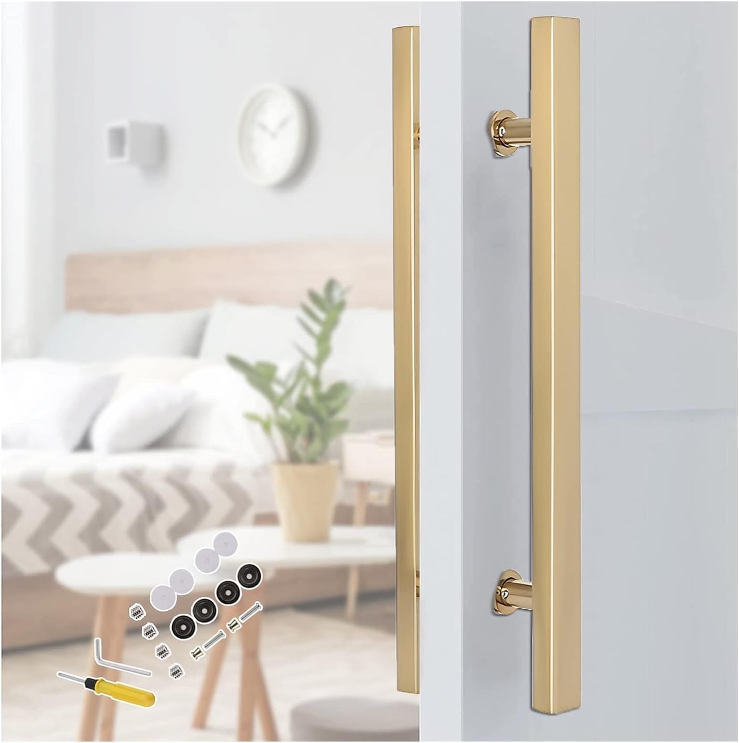 OEUBEQ Pull Handle Entrance Door Handle Stainless Steel Pull Push
