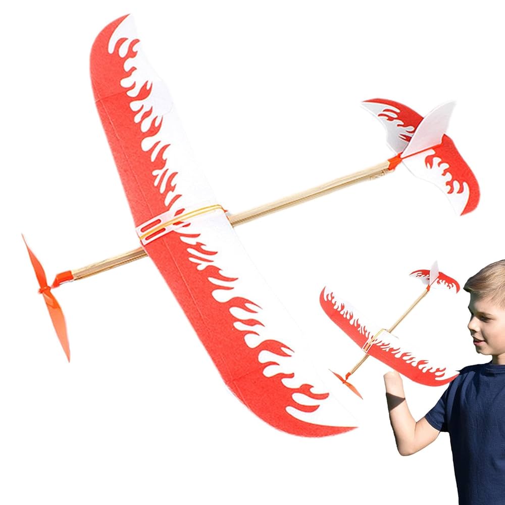 バルサキット　グライダー Amazon.co.jp: 51x44 Cm バルサ材グライダー - 輪ゴム飛行機