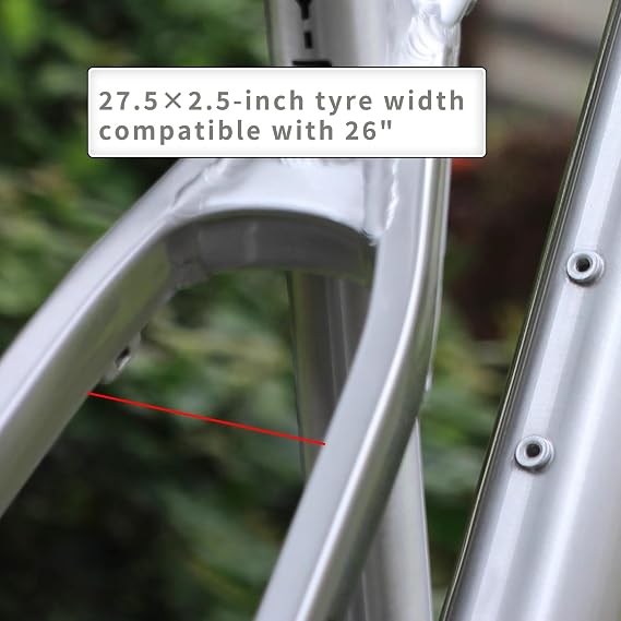 26er 27.5er Mountain Bike Frame 16in Dirt Jump AM Hardtail Disc Brake 12x148mm Thru Axle Boost Internal Routing(Blue)