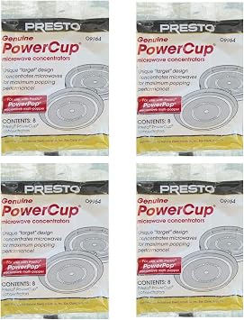 Presto 09964 Microwave Power Pop Powercup Popcorn Concentrator Cup - 32 Pack