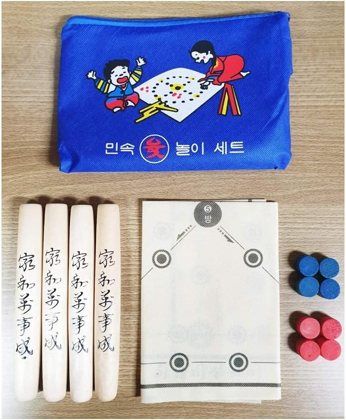 ENTERBIZ YUT Nori YUT Game Korean Board Game Yoot Game Yutnori Set Korean Ver