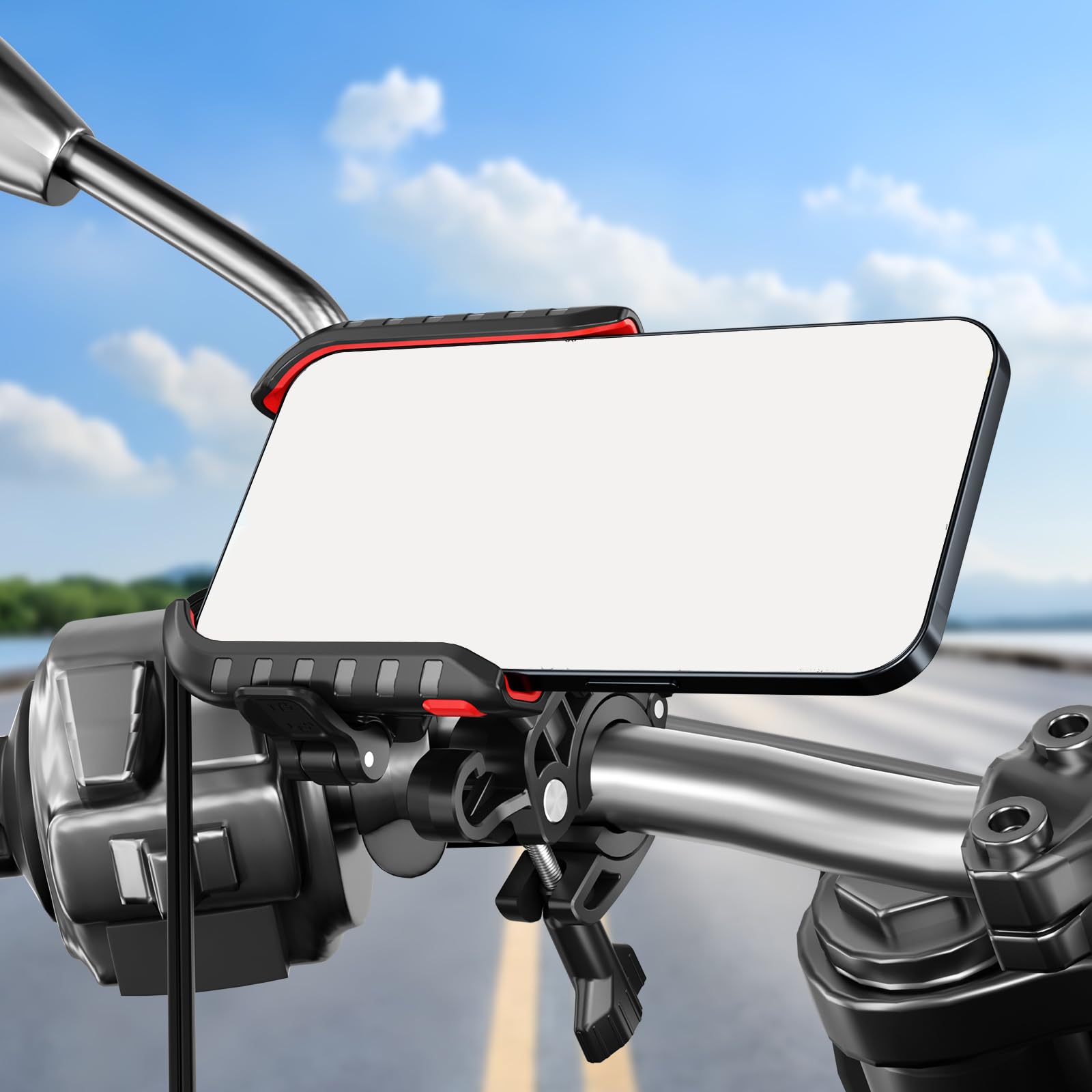 Uchwyt motocyklowy na telefon z półprzewodnikową technologią chłodzenia do długich przejażdżek i gorących warunków pogodowych, półprzewodnikowy stojak chłodzący