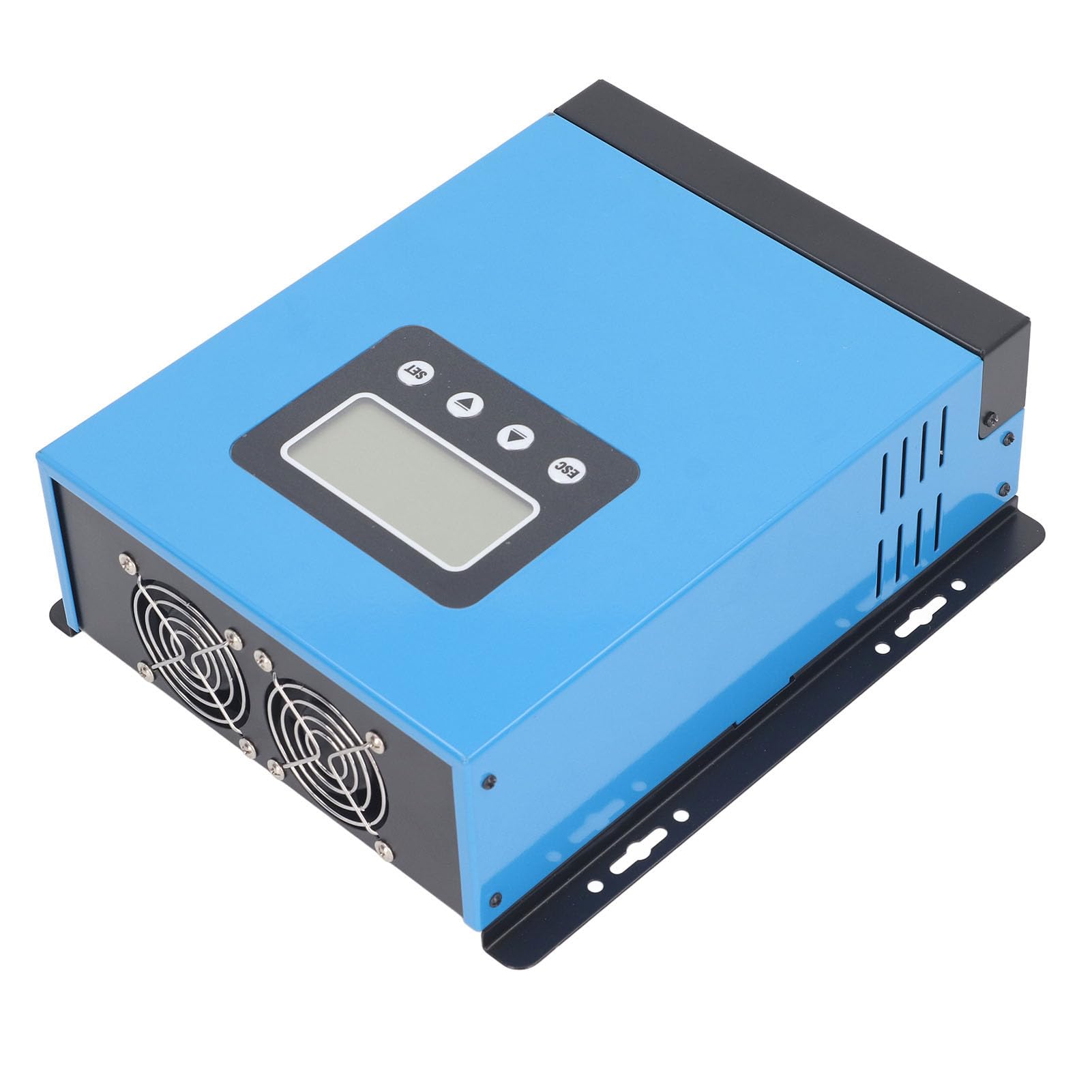 Contrôleur de Charge Solaire MPPT, Contrôleur Solaire en Alliage d'aluminium 60 A Automatique 12 V 24 V 36 48 avec écran LCD 98 % d'efficacité pour Système de Camping-car, Bateau, Maison