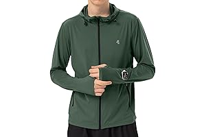 Mens UPF Sun Protection Cooling Jacket for Summer