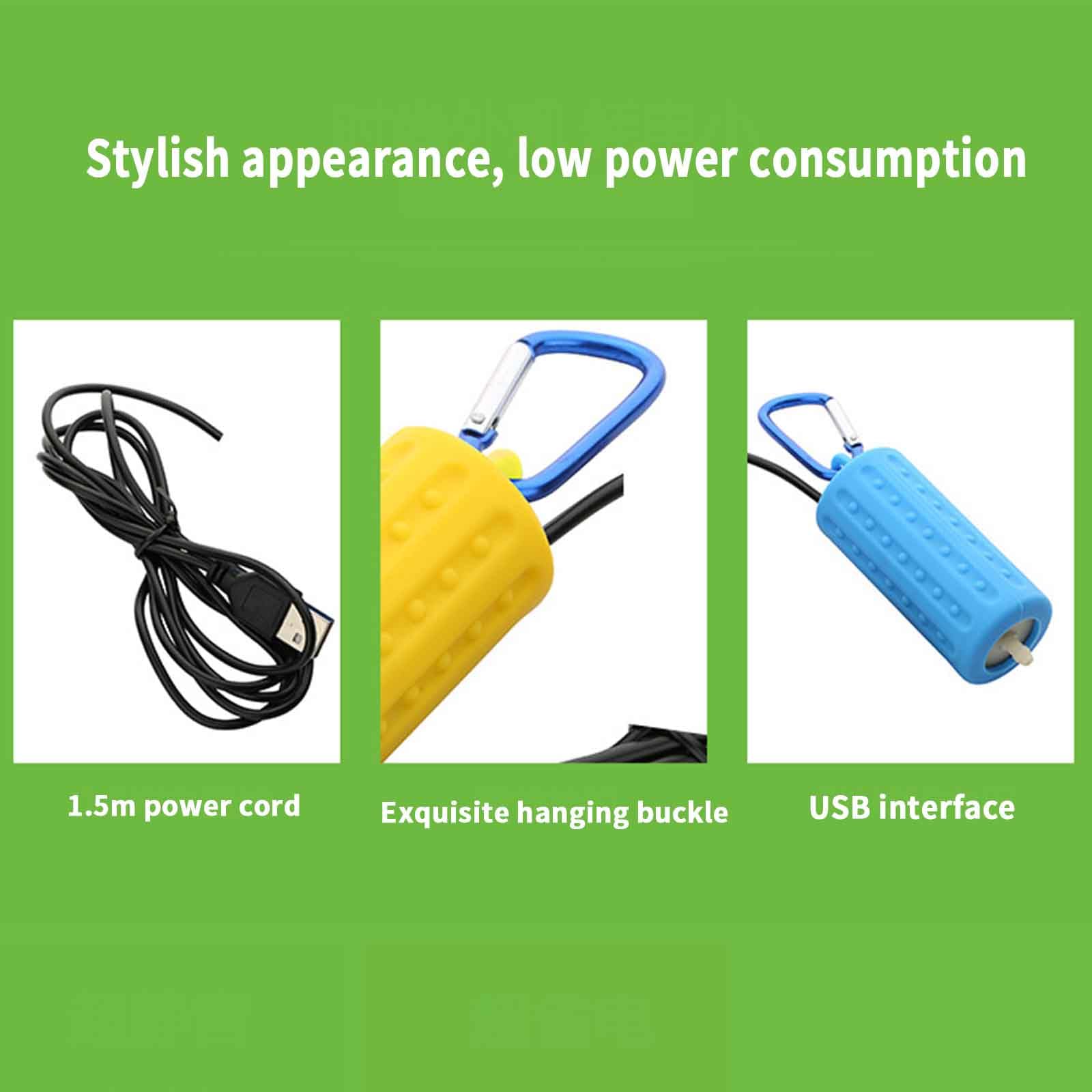 Pompa powietrza USB pompa do akwarium pompa powietrza do akwarium mini cichy wąż rurowy do pontonów ruch miedziany cichy do wędkowania na świeżym powietrzu