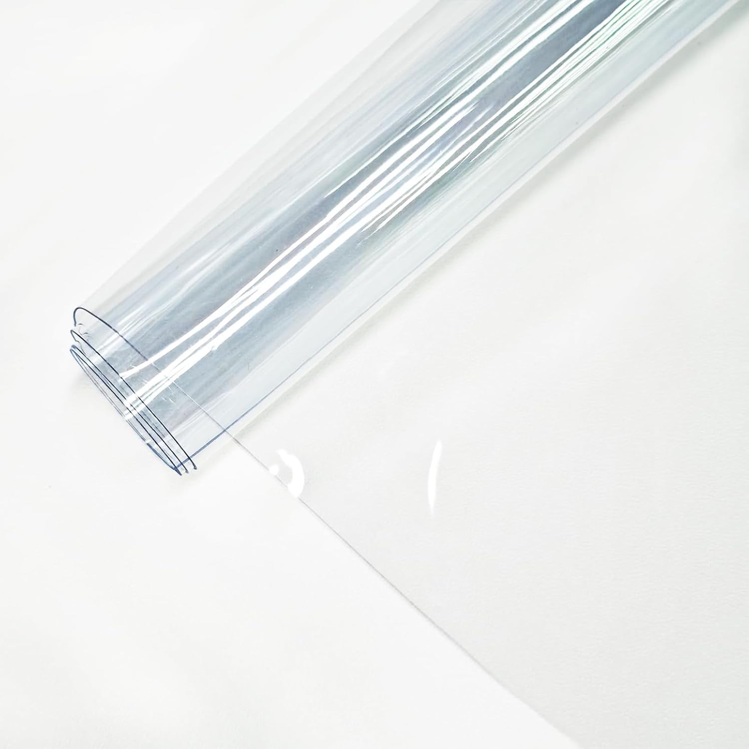 Clear Vinyl for Sewing, Clear PVC Vinyl Roll Waterproof Transparent Fabric for Bags, Hair Bows, Cosmetic Pouches, DIY Crafts