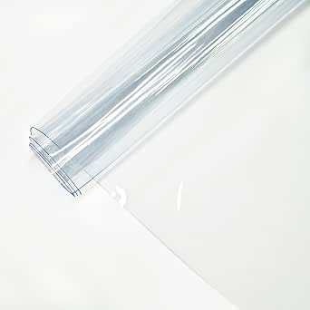 Clear Vinyl for Sewing, Transparent PVC Fabric Roll 15.7" x 48"