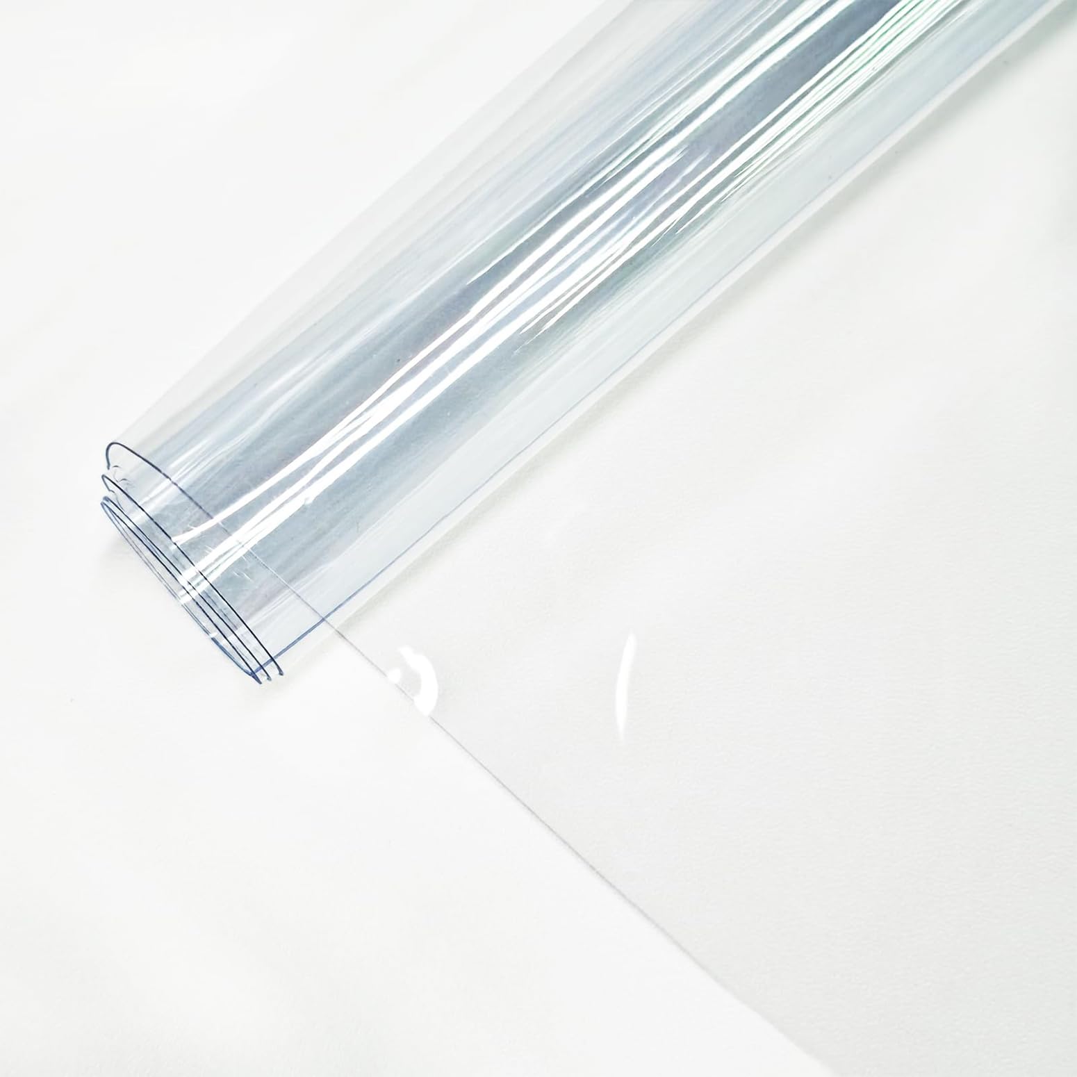 Photo 1 of ***STOCK PHOTO FOR REFERENCE ONLY***
Clear Vinyl for Sewing, Clear PVC Vinyl Roll 11.8" x 48"