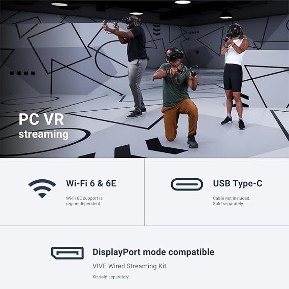 HTC Vive Focus Vision VR Headset with Controllers, Business Edition