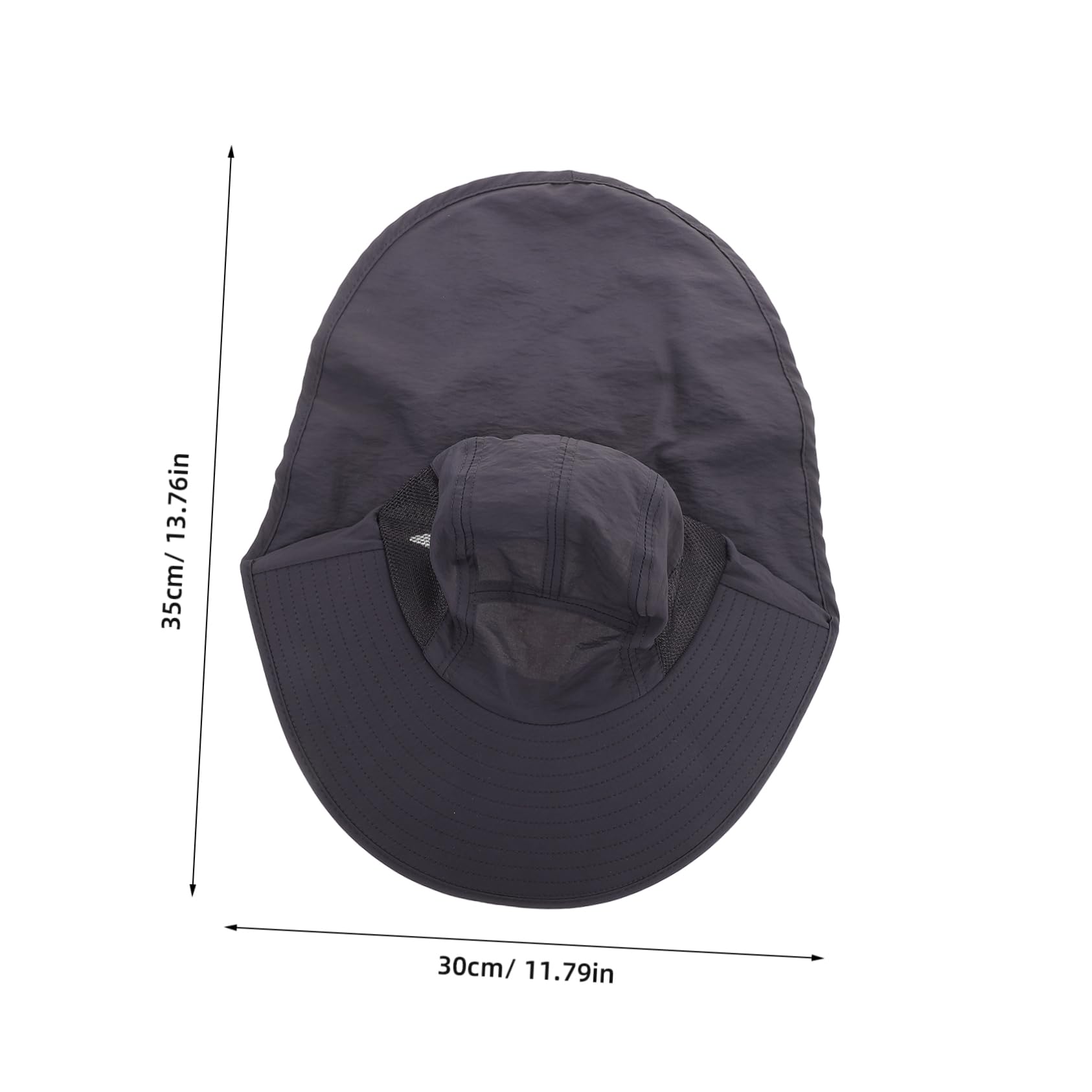 Mipcase Protection Wide Brim Fishing Hat Lightweight Quick Dry Outdoor Sun Hat for Men Women Portable Bucket Cap for Hiking Beach and Camping Activities Dark Grey