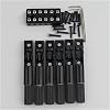 678 Pieces Single String Guitar Bridge Headless Fixed Bridges for Electric Guitar Black Electric Guitar Bridge Color : 6 PCS