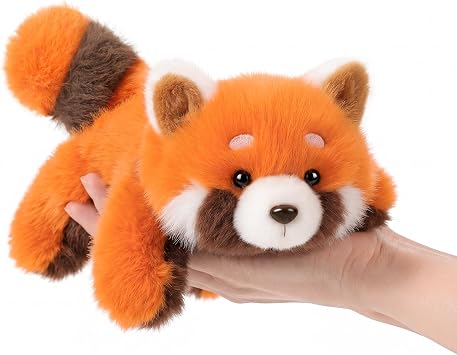 PEACH CAT Red Panda Stuffed Animal 7" Cute Plushies Soft Plush Toys Gifts for Kids