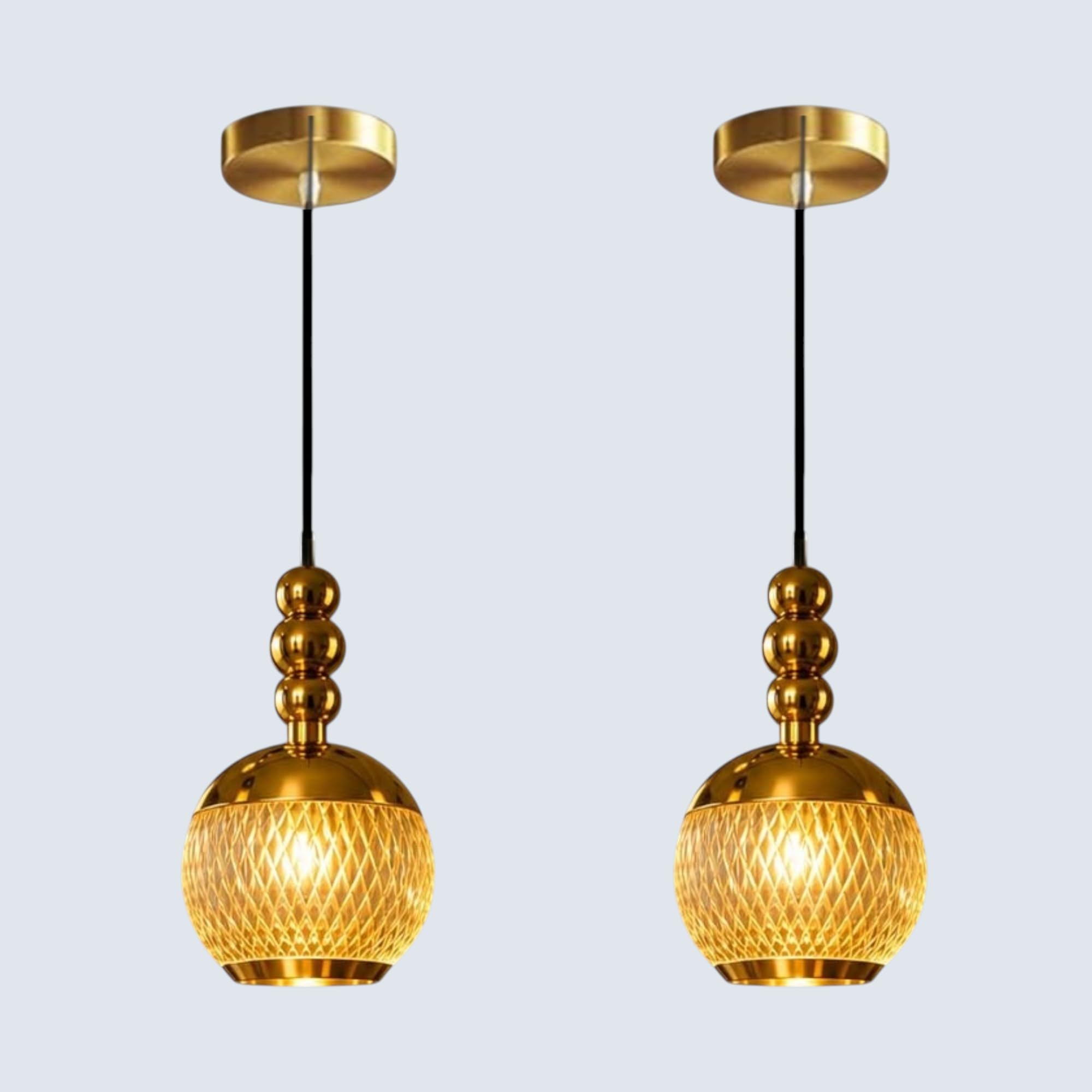 GreyWings Golden Hanging Light - 3 Color Changing -14