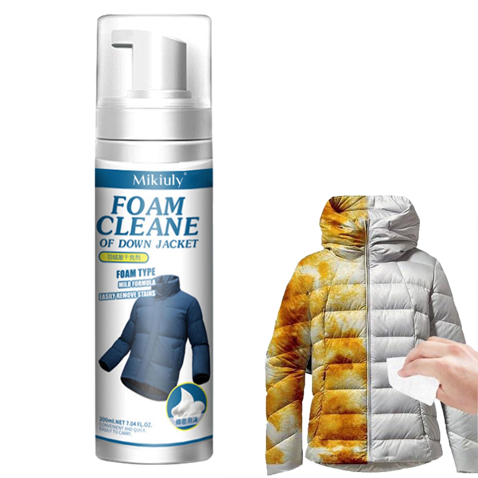 Spray Nettoyant à Sec Pour Vêtements - 150 G, élimine Les Taches Sur Doudoune, Nylon, Polyester Sans Laver, Pratique Et Rapide