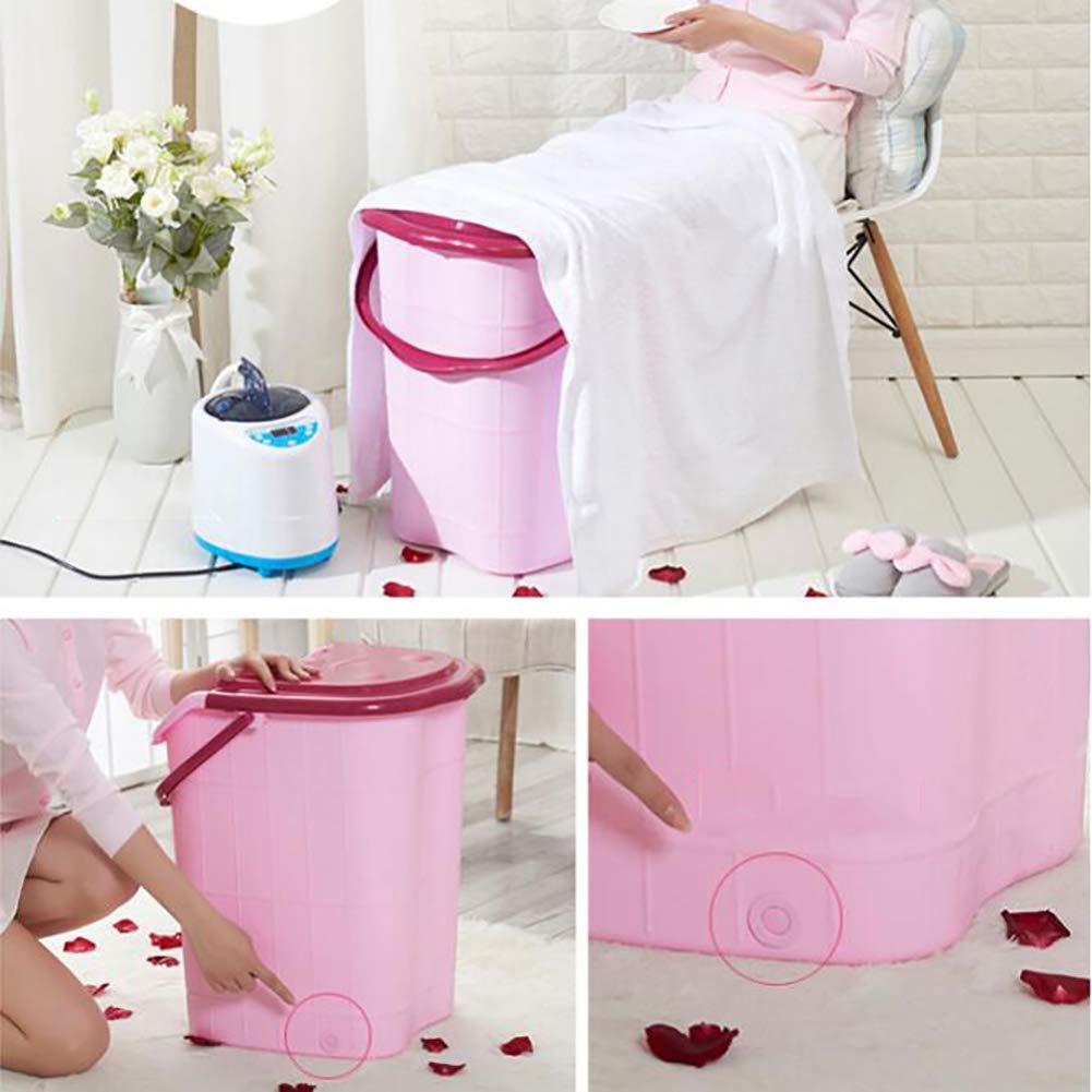Pediluvio extra profondo in plastica, pediluvio per massaggi domestici, rulli massaggianti Rilassa i piedi doloranti oberati di lavoro - B 39 x 37 x 44 cm (C 44 x 42 x 53 cm) stella della luce