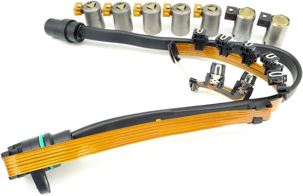 01M 01M095 097927365D 7pcs Transmission Solenoid Kit With Wiring Harness Compatible With V-W Volkswag-en 096 1995-On 99105