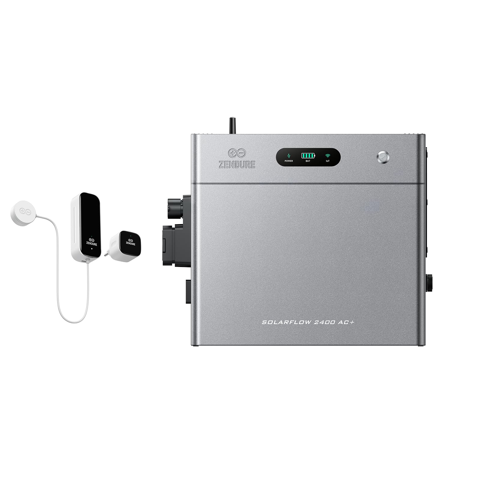 Zendure SolarFlow 2400 AC+ Balkonkraftwerk mit Speicher, mit 1 D0-Zähler