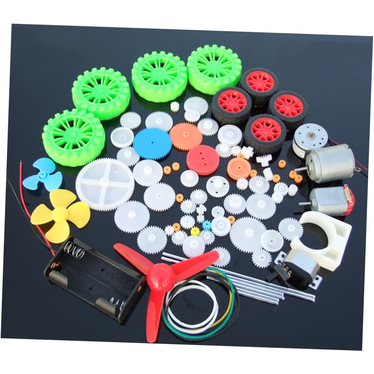 VICASKY Gear Assortment Set 69pcs Plastic Gear Package Parts for DIY Science Small Production Models