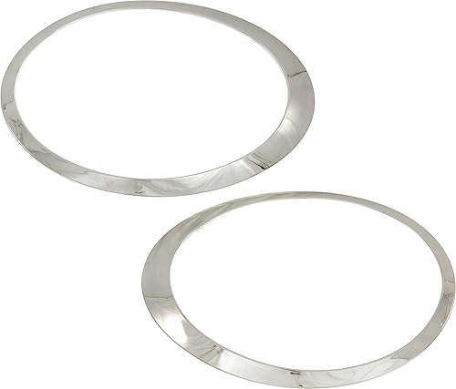 Miniatura 1 de Garage-Pro Juego de 2 biseles para faros delanteros laterales del conductor y del pasajero compatibles con mini Cooper Chrome 2007-2015,