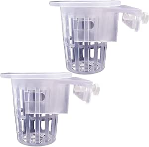 2 Pack Hanging Aquarium Planter Cups - Aquatic Plant Holder For Fish Tank Decor