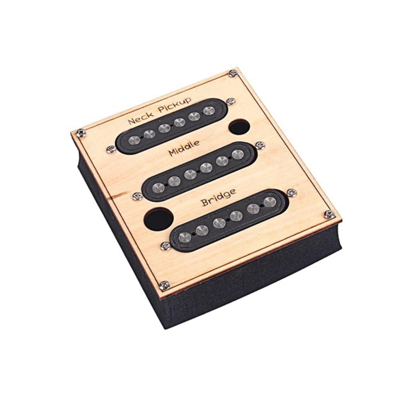 Set di Pickup Single Coil Gmb111 Nero 7mm per Chitarra Elettrica | Fibra Vulcanizzata, Wax Potted, Soppressione Microfonia, Design, Lavorazione Accurata